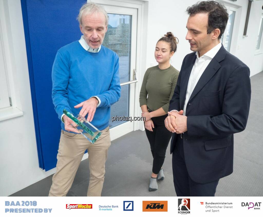 Christian Drastil, Leya Hempel, Leopold Quell, © photaq.com (16.01.2019)