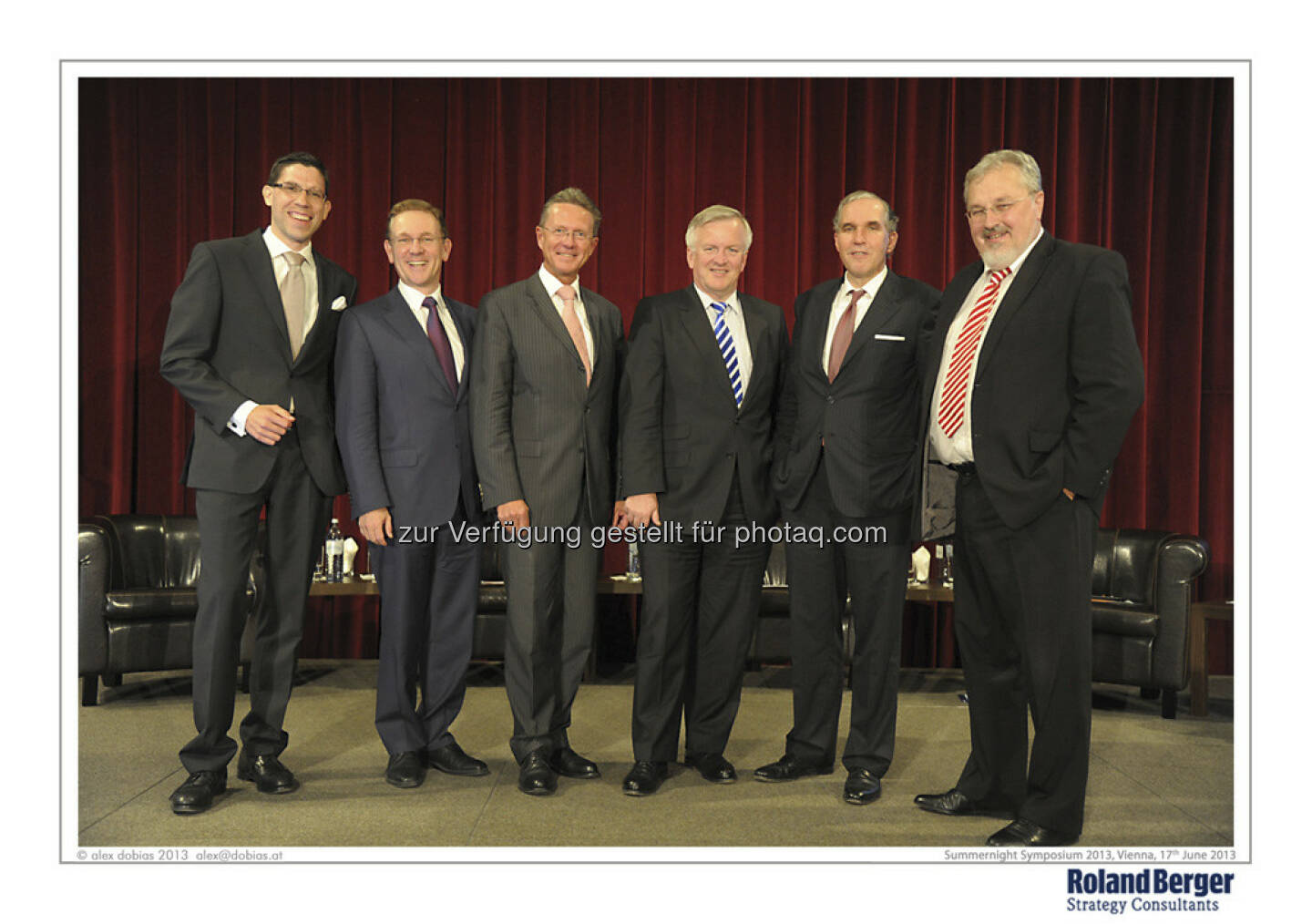 v.l.n.r.: Rupert Petry (Roland Berger Strategy Consultants), Peter J. Oswald (Mondi Group), Roland Falb (Roland Berger Strategy Consultants), Rudolf Kemler (Österreichische Industrieholding), Burkhard Schwenker (Roland Berger Strategy Consultants) und Klaus Gretschmann (Director General i.e.R., EU Council of Ministers)
