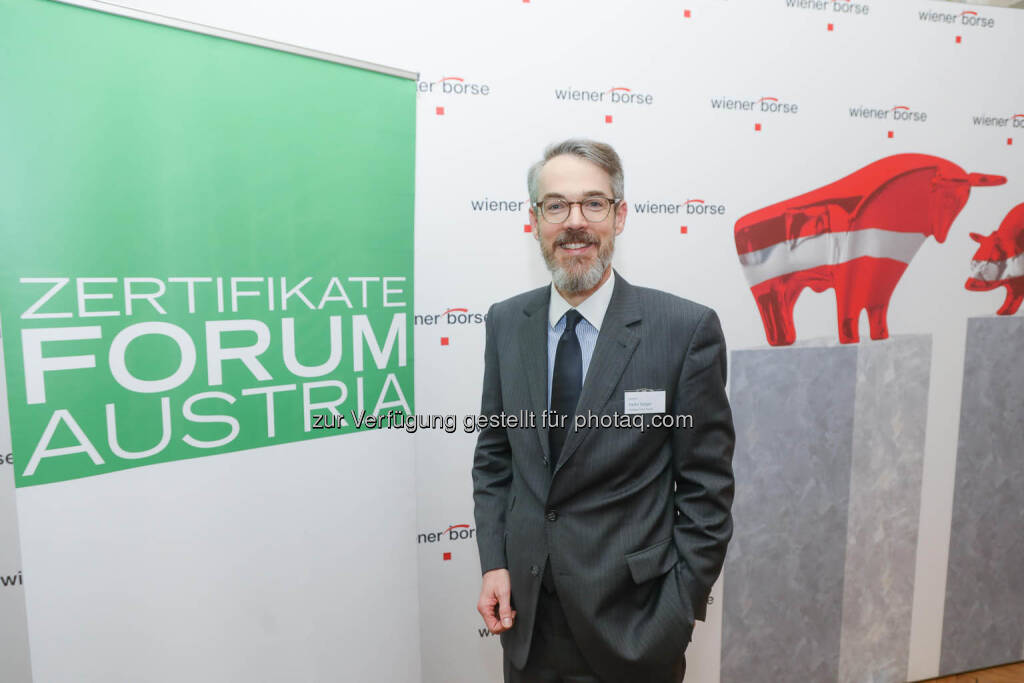 Heiko Geiger (Vontobel), © Zertifikate Forum Austria/APA-Fotoservice/Tanzer Fotograf/in: Richard Tanzer (23.01.2019) 