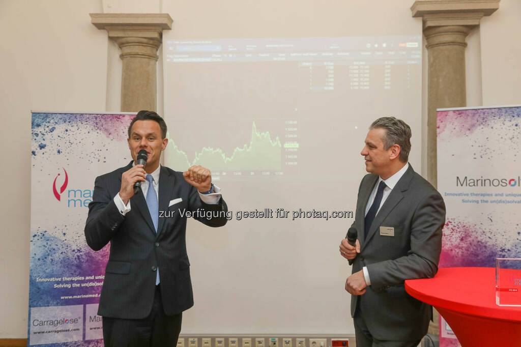 Christoph Boschan, Thomas Rainer (Wiener Börse), © Wiener Börse AG/APA-Fotoservice/Hörmandinger Fotograf/in: Martin Hörmandinger bzw. Richard Tanzer (01.02.2019) 