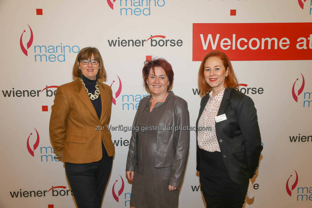 Henriette Lininger (Wiener Börse), Eva Prieschl-Grassauer (Marinomed), © Wiener Börse AG/APA-Fotoservice/Hörmandinger Fotograf/in: Martin Hörmandinger bzw. Richard Tanzer (01.02.2019) 