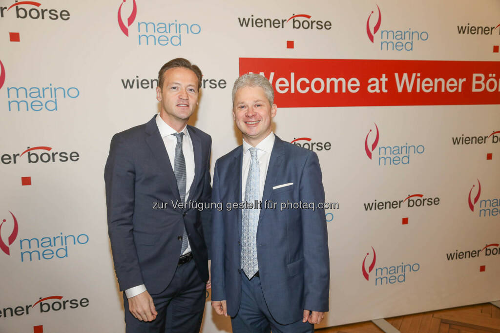 Andreas Grassauer (Marinomed, rechts), © Wiener Börse AG/APA-Fotoservice/Hörmandinger Fotograf/in: Martin Hörmandinger bzw. Richard Tanzer (01.02.2019) 