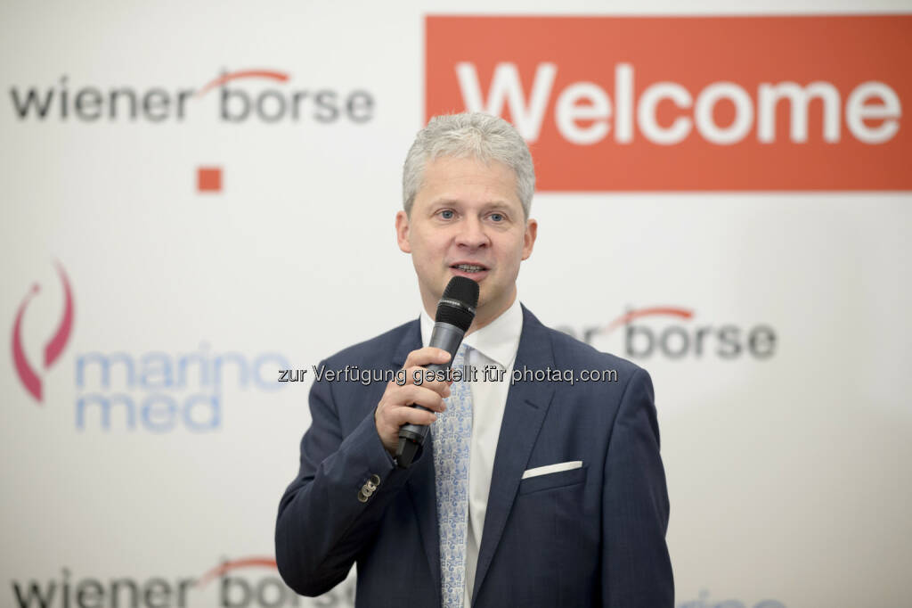 Andreas Grassauer (Marinomed), © Wiener Börse AG/APA-Fotoservice/Hörmandinger Fotograf/in: Martin Hörmandinger bzw. Richard Tanzer (01.02.2019) 