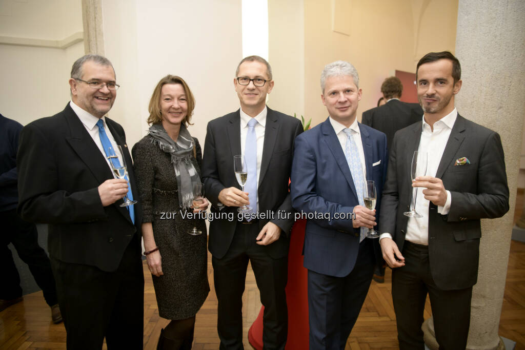 Doris Gsatter (IR & mehr), Günther Artner (Erste Group), Andreas Grassauer (Marinomed), © Wiener Börse AG/APA-Fotoservice/Hörmandinger Fotograf/in: Martin Hörmandinger bzw. Richard Tanzer (01.02.2019) 