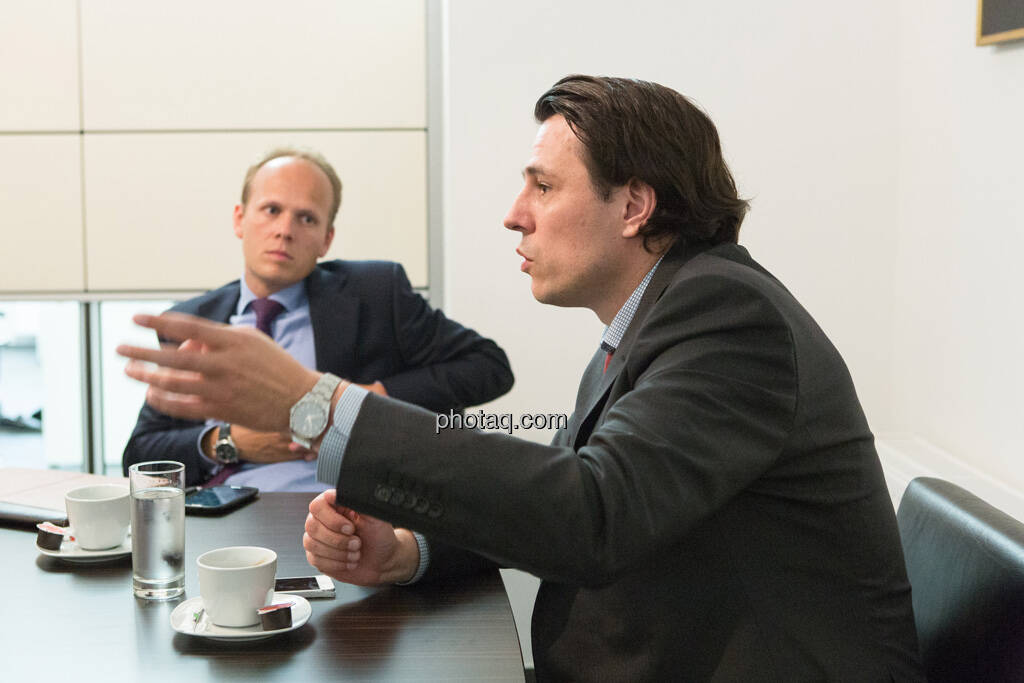 Ronald Stöferle (Incrementum), Rudolf Brenner (Philoro), © finanzmarktfoto.at/Martina Draper (19.06.2013) 