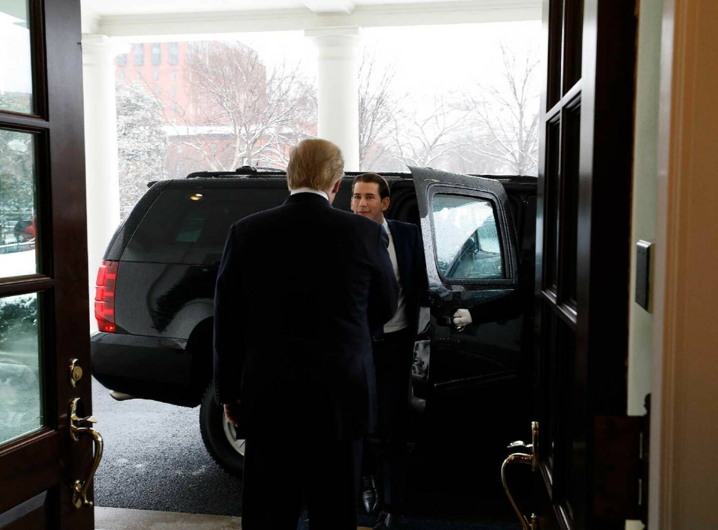 Am 20. Februar 2019 traf Bundeskanzler Sebastian Kurz (l.) im Rahmen seiner Washington Reise den Amerikanischen Präsident Donald Trump (r.). FotografIn: Dragan Tatic, Quelle: BKA