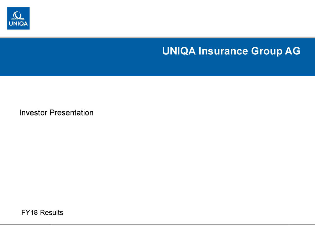 Uniqa - Investor Presentation (01.03.2019) 