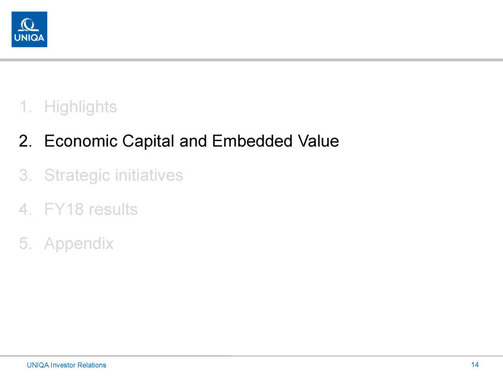Uniqa - Economic Capital and Embedded Value (01.03.2019) 
