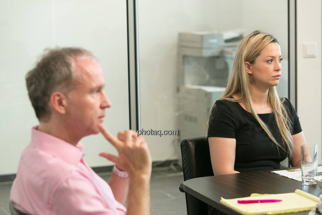 Christian Drastil, Nina Krist (Philoro), © finanzmarktfoto.at/Martina Draper (19.06.2013) 