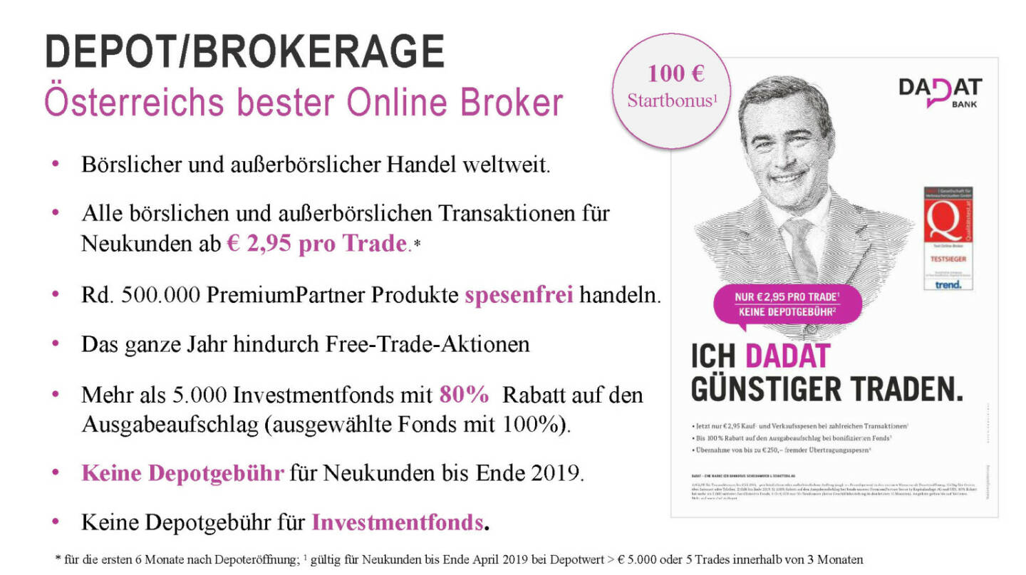 dad.at - Österreichs bester Online Broker