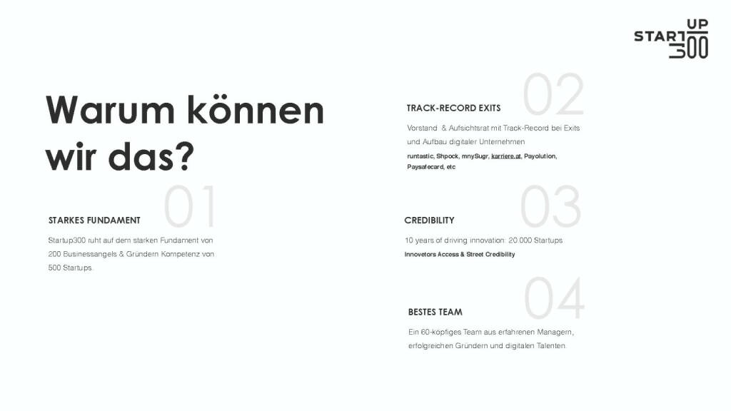 startup300 - Warum können wir das? (21.03.2019) 