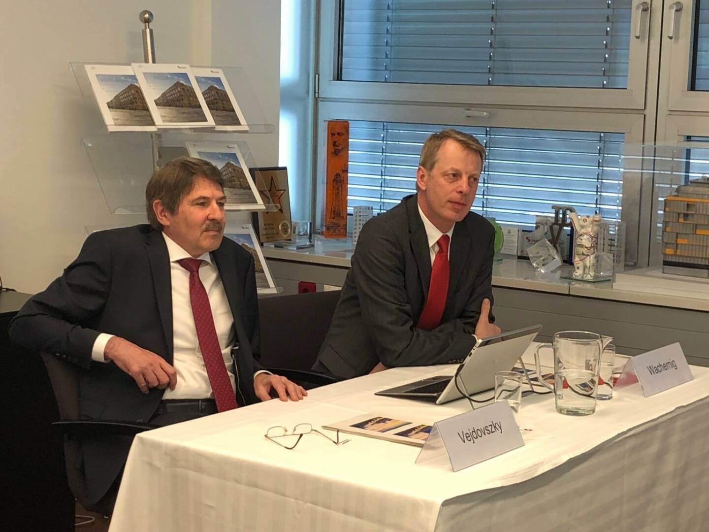 S Immo AG-Pressekonferenz 3.4. 2018: Vorstände Ernst Vejodoszky, Friedrich Wachernig