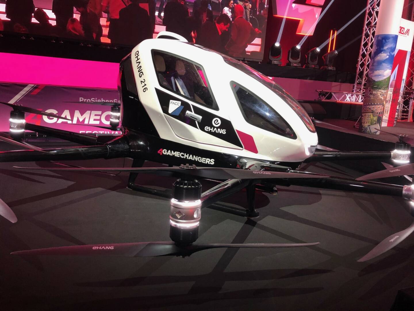 4GameChangers-Festival 2019: Flugtaxi von Ehang und FACC