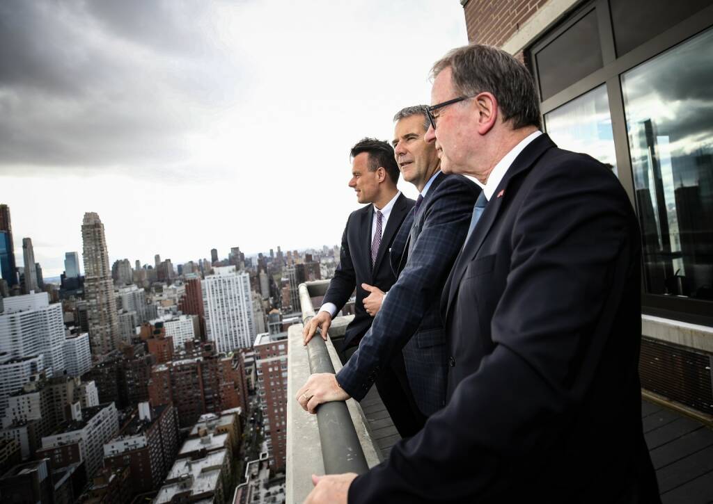 New York Roadshow 2019 mit Finanzminister Hartwig Löger, Börse-Chef Christoph Boschan ...Credit: Wiener Börse, © Aussender (18.04.2019) 