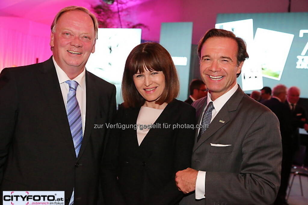 75 Jahre Lenzing: Gerhard Falch, Birgit Kuras, © cityfoto.at (23.06.2013) 