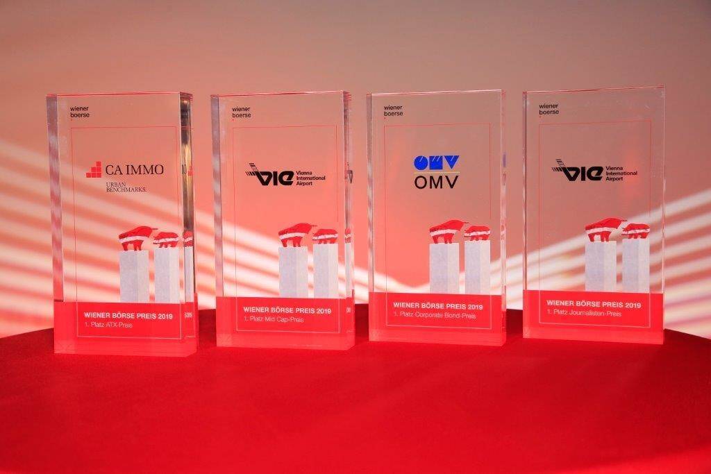 CA Immo, Flughafen Wien, OMV - die Börsepreis-Gewinner (c) Wiener Börse (24.05.2019)