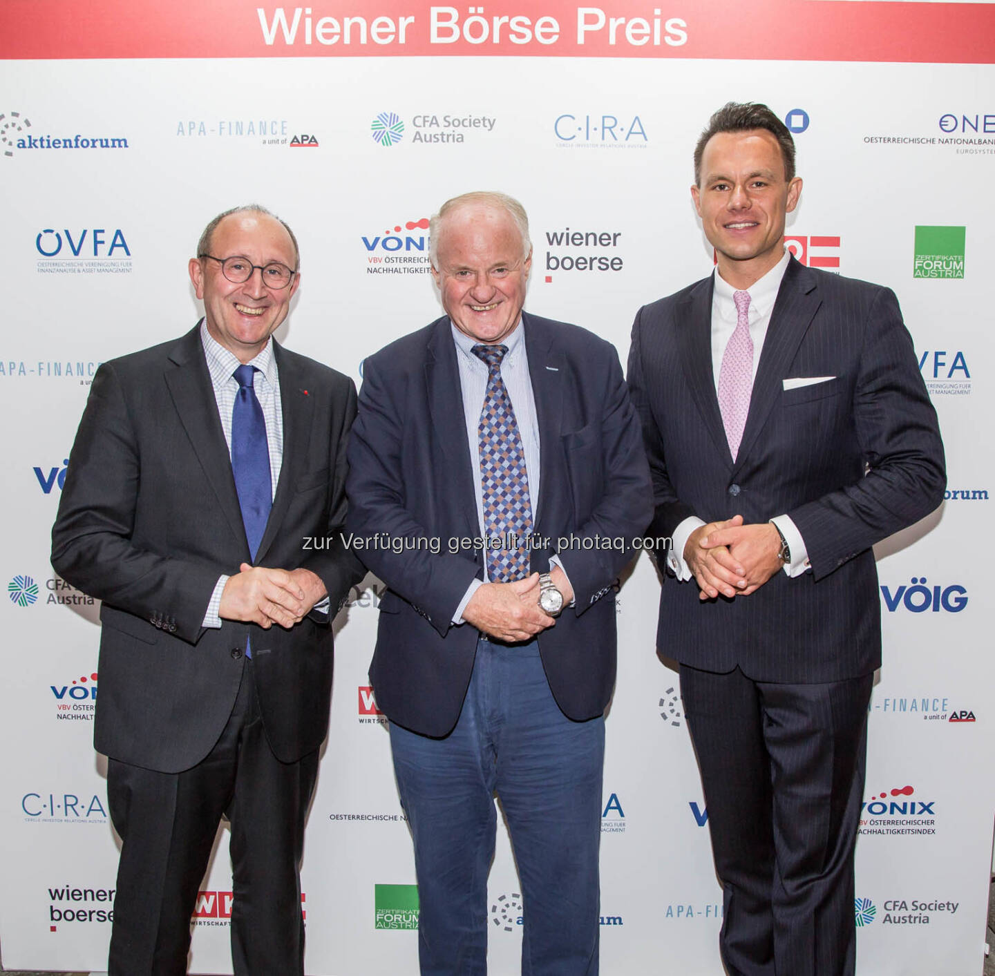 Ludwig Nießen (Wiener Börse), Georg Wailand (Gewinn), Christoph Boschan (Wiener Börse)