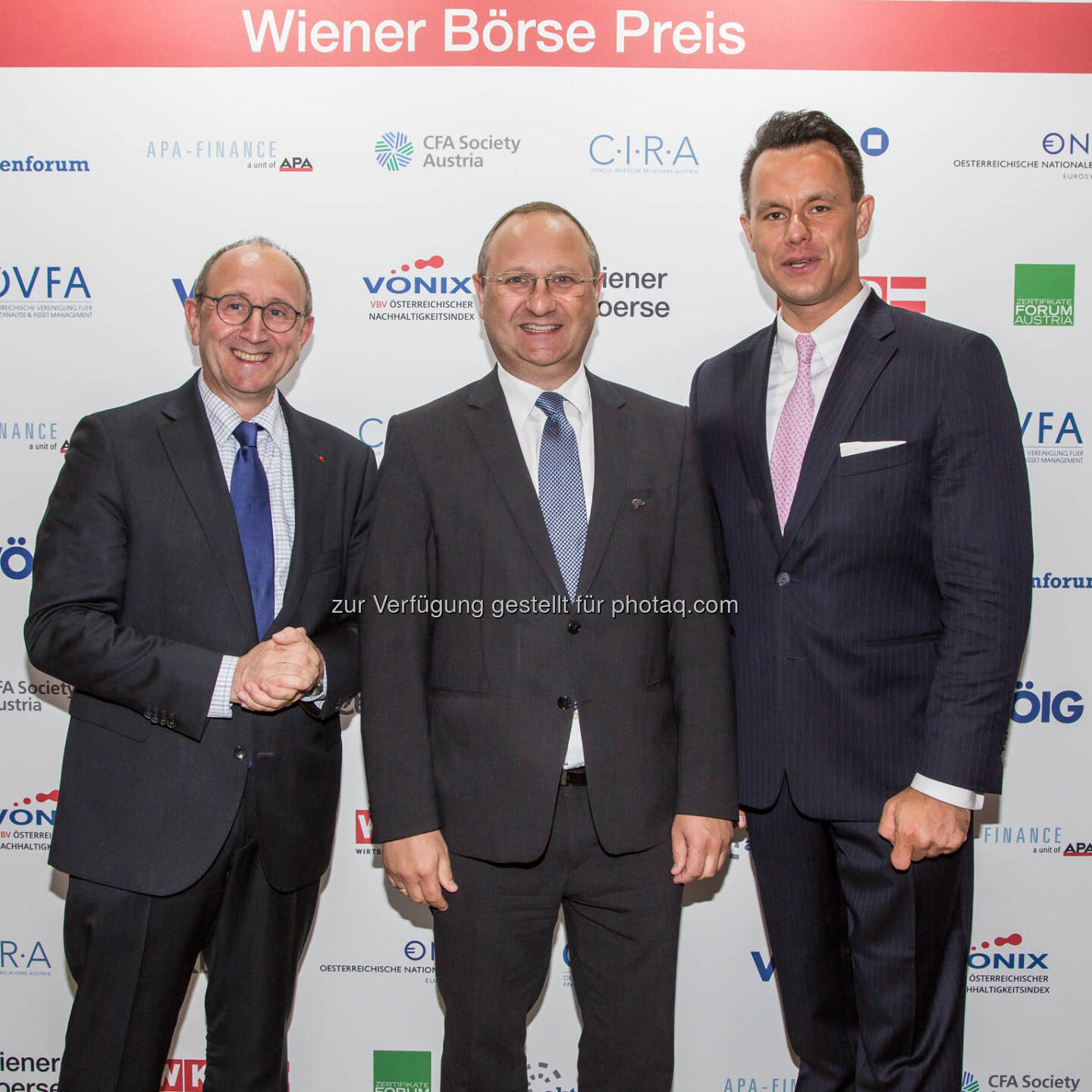 Ludwig Nießen (Wiener Börse), Paul Rettenbacher (Polytec), Christoph Boschan (Wiener Börse)