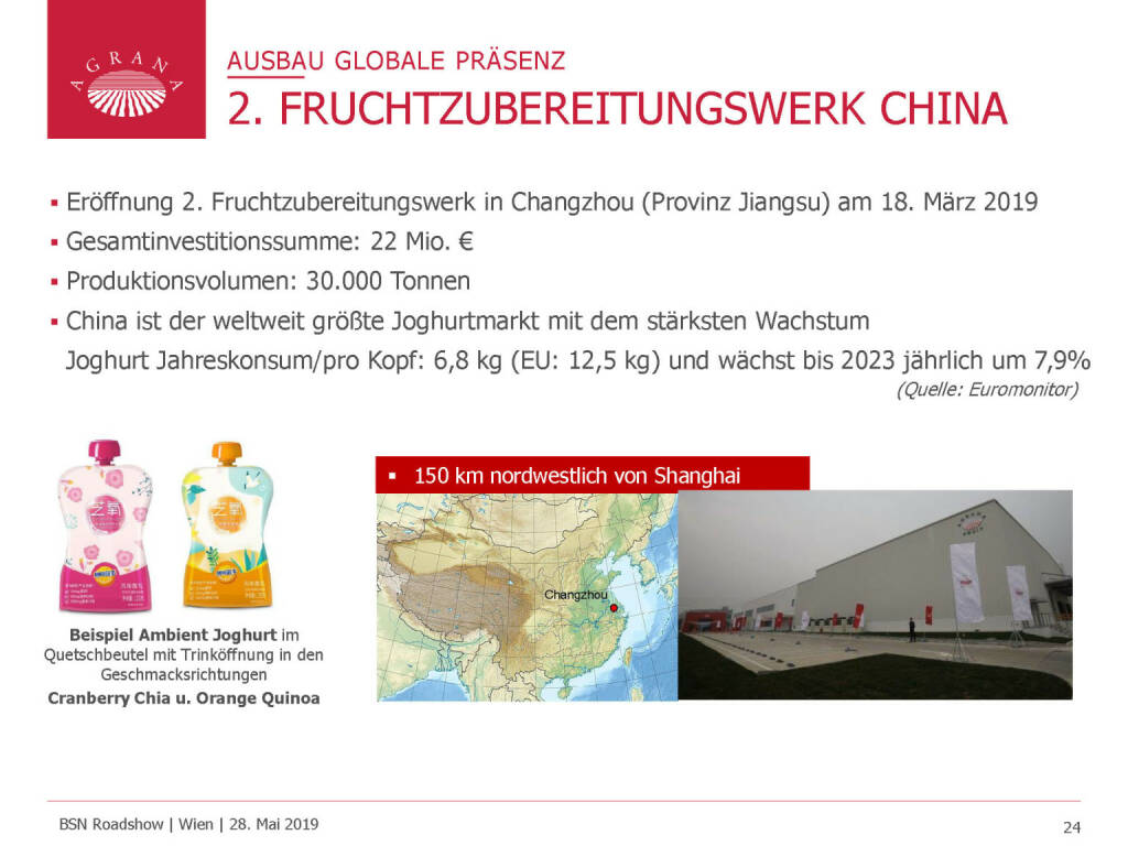 Agrana - 2. FRUCHTZUBEREITUNGSWERK CHINA (29.05.2019) 