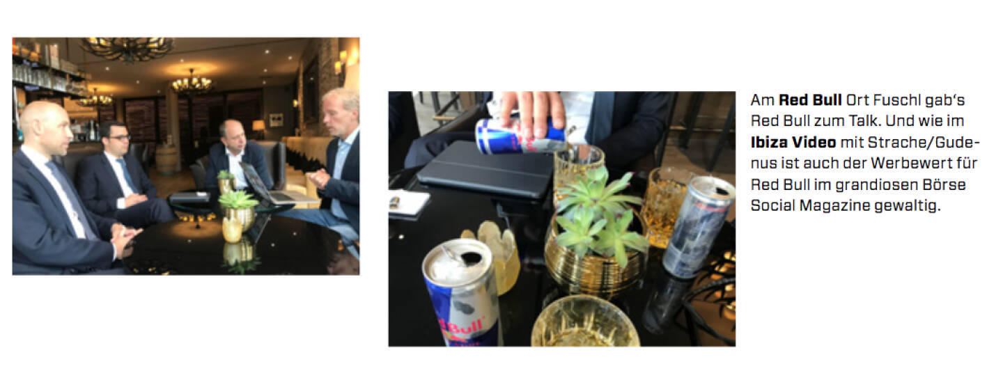 B&ouml;rse Social Magazine Fuschl Red Bull wenige Tage vor Ibiza ... (zu Gast bei der Hello bank!) Aus dem B&ouml;rse Social Magazine #29 Mai 2019