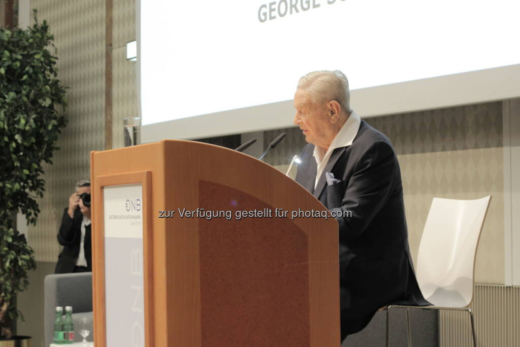 George Soros bedankt sich für den herzlichen Empfang in Wien, 21.6.19 (21.06.2019) 