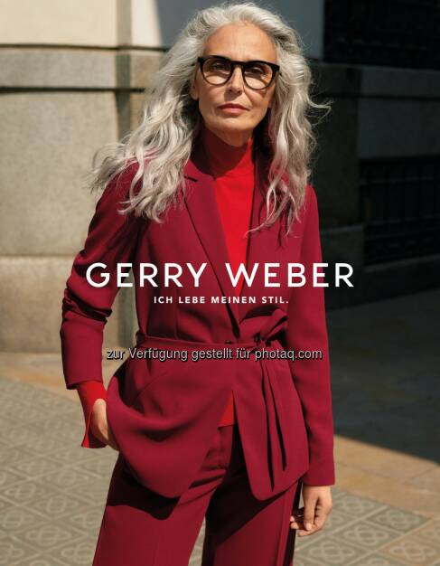 Gerry Weber International AG: Gerry Weber wirbt erstmalig mit Best-Ager-Model und startet optimistisch mit breit angelegter Kampagne in die Herbst/Winter-Saison (Bild: Gerry Weber International AG), © Aussender (14.08.2019) 