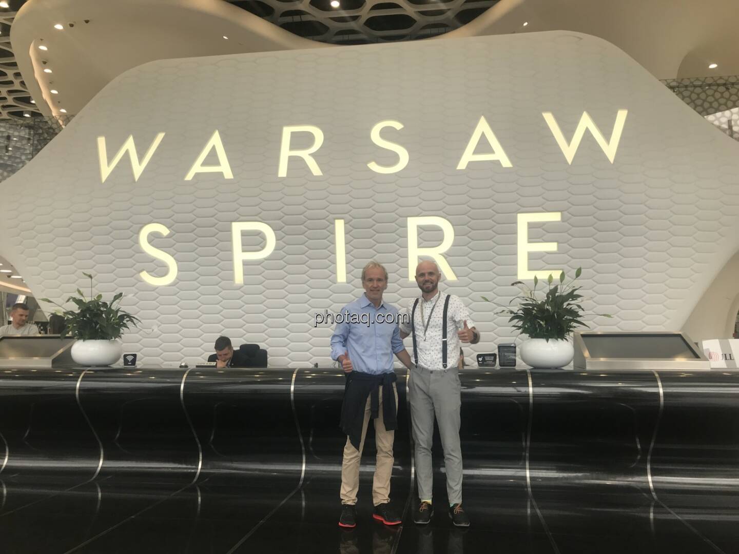Warsaw Spire: Christian Drastil, Przemyslaw Wardega (Immofinanz)