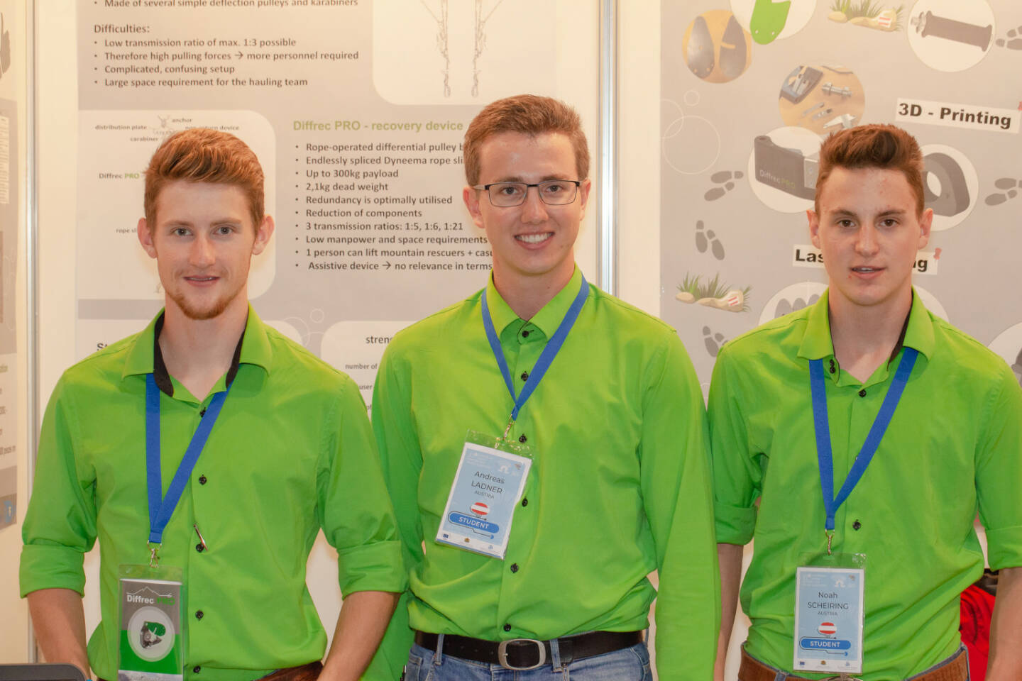 Austria Wirtschaftsservice: Jugend Innovativ-Projekt aus Innsbruck erreicht 3. Platz beim EU-Contest in Sofia, Tobias Schauer, Andreas Ladner und Noah Scheiring vom Jugend Innovativ-Projektteam Diffrec PRO haben mit ihrem Differenzialflaschenzug die Jury beim EUCYS in Bulgarien begeistert; Credit: European Commission