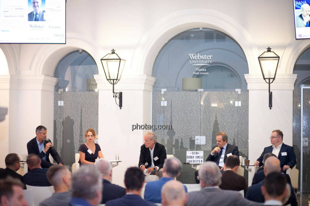 Michael Eisler (startup300), Julia Özturk (NET New Energy), Christian Drastil (BSN), Wolfgang Matejka (Matejka & Partner), Gregor Rosinger (Rosinger Group) (18.09.2019) 