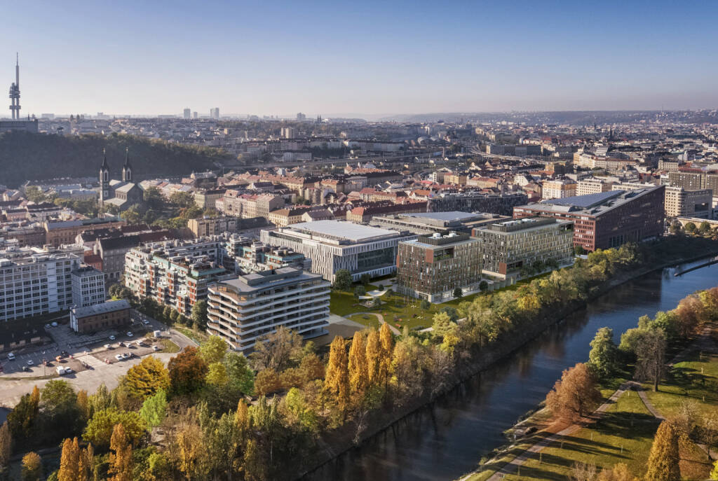 CA Immo startet Bau von zwei Bürogebäuden in Prager Top-Lage, Strategische Erweiterung des fast voll vermieteten Prager CA Immo-Portfolios, Credit: CA Immo (01.10.2019) 