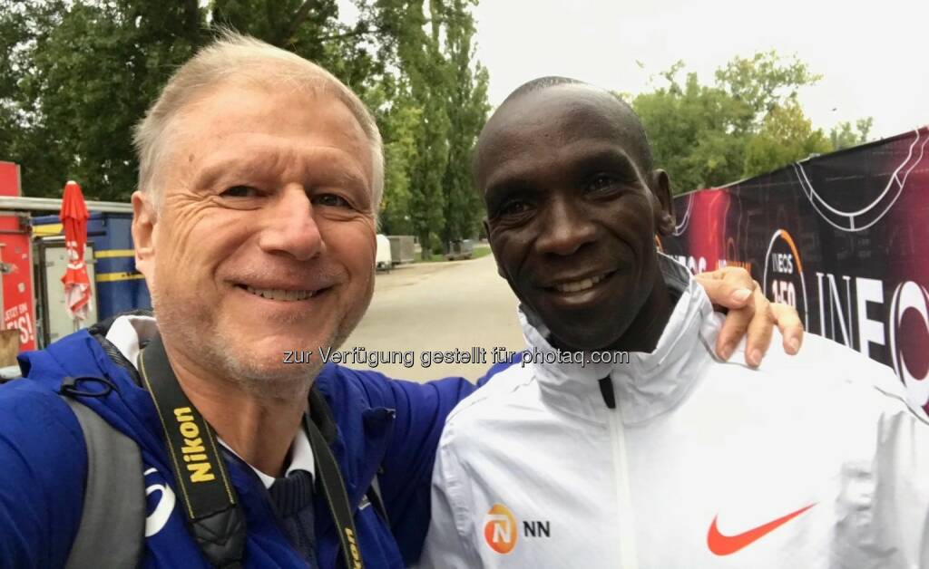 Olaf Brockmann, Eliud Kipchoge (09.10.2019) 