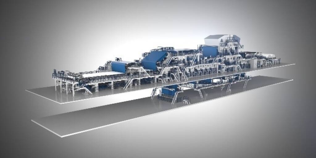 Andritz - Spezialpapiermaschine PM3 zur Produktion von gebleichten Kraftpapieren; Credit: Andritz, © Aussendung (18.10.2019) 