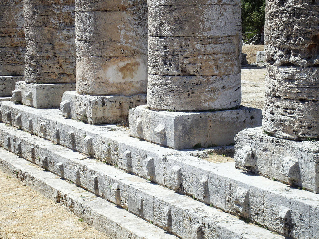 griechischer Tempel, Sizilien, Säulen, © Gabriele Hartweger (05.07.2013) 