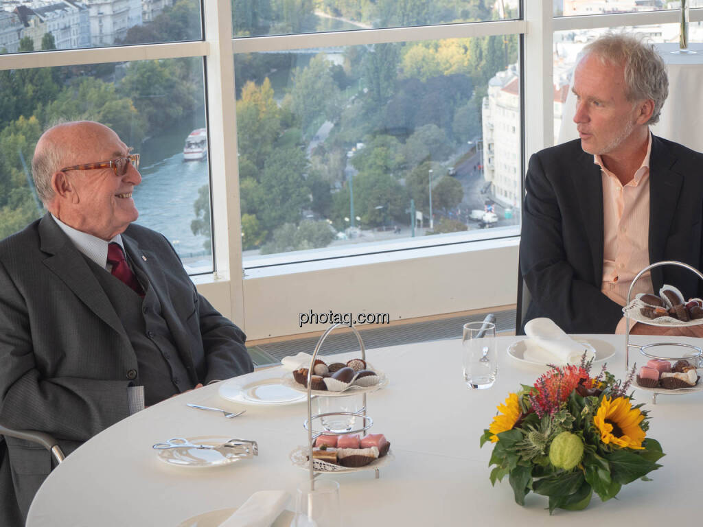 Günter Geyer (VIG), Christian Drastil (BSN), © photaq.com (24.10.2019) 