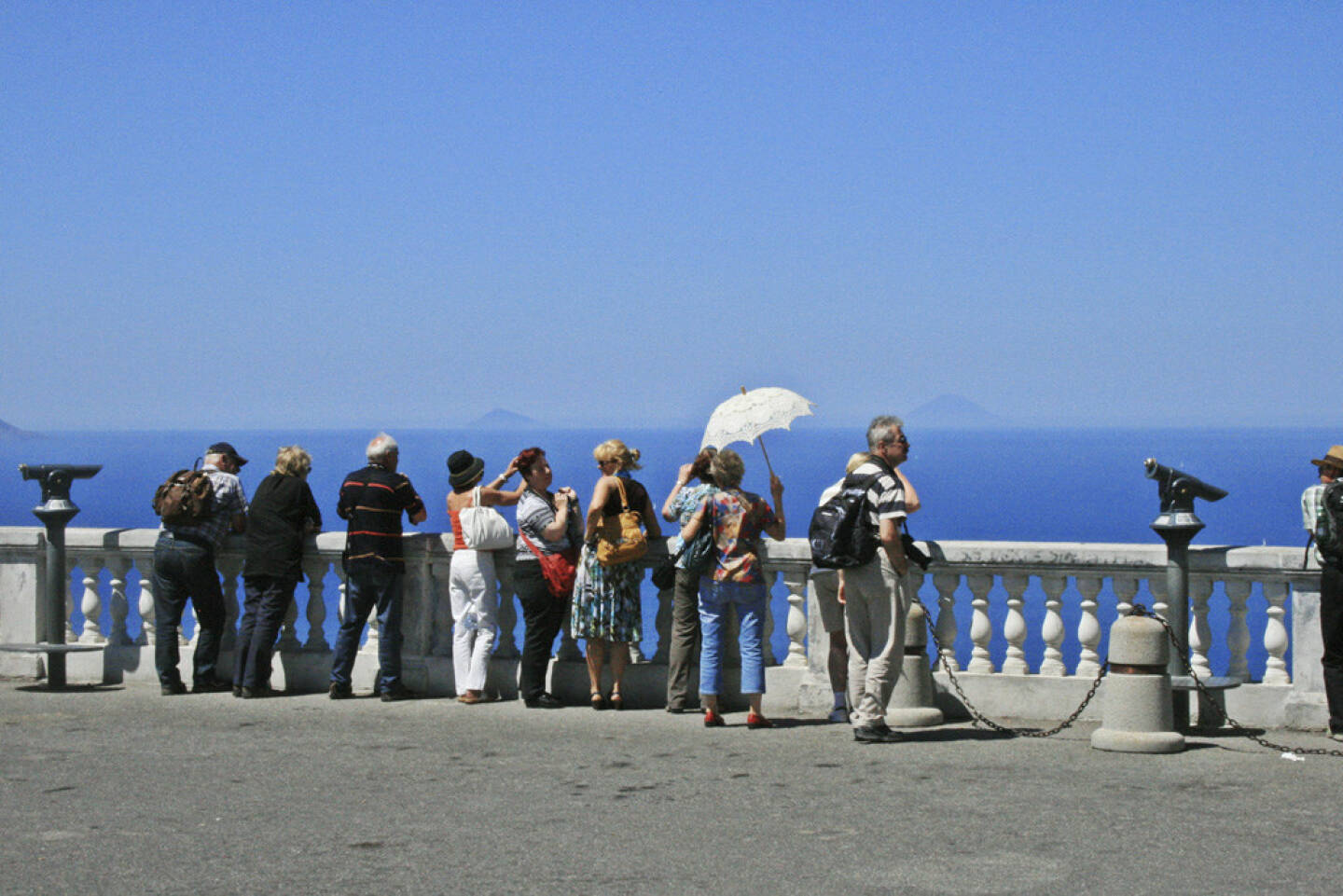 Touristengruppe, Sizilien