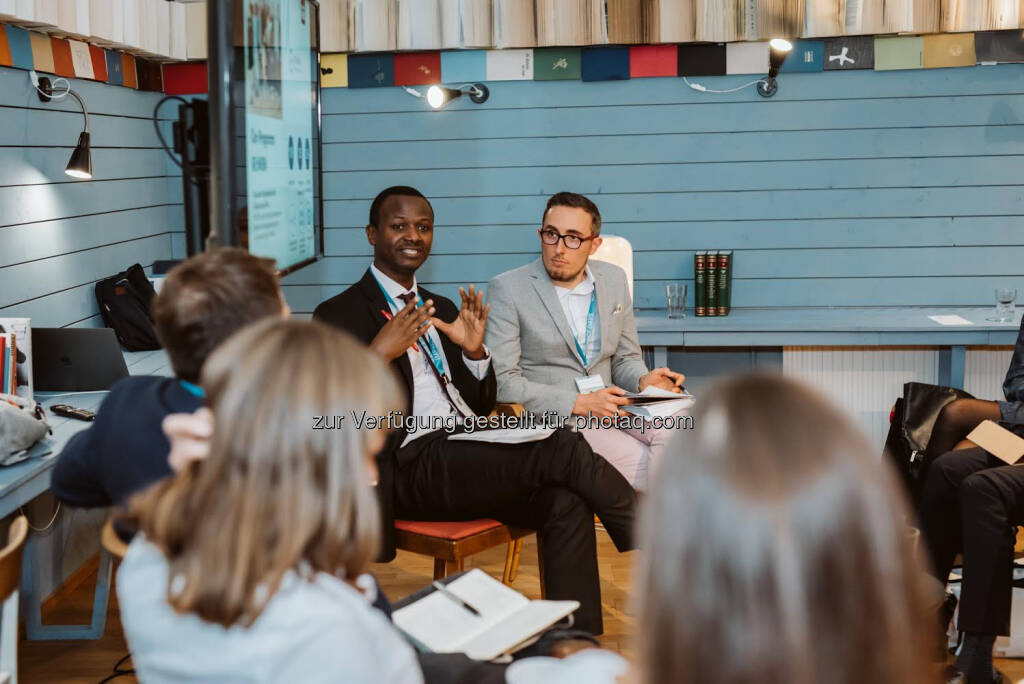 Alois P. Mhlanga (United Nations Industrial Development Organization (UNIDO)) Peter Ptashko (Social Entrepreneur, Funder and Supporter of Social Entrepreneurs), © Lea Fabienne (28.10.2019) 