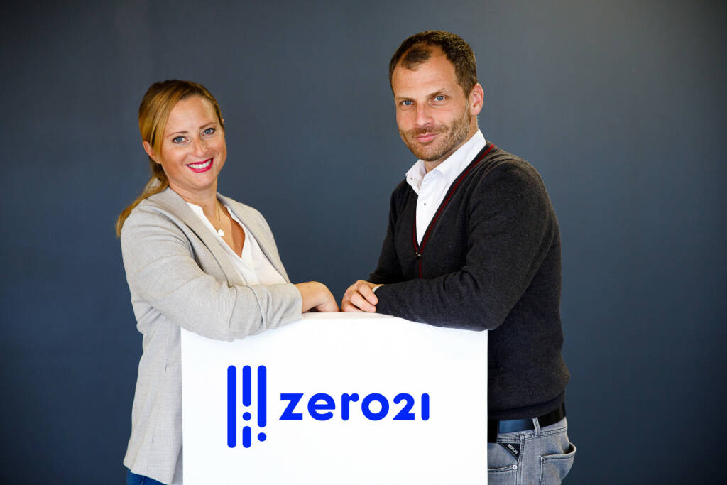 Mit zero21.club startet der erste Club für das Innovations-Ecosystem in Österreich; im Bild: Karin Turki, Head of Memberships bei zero21 und Jerolim Filippi, Leiter von zero21; Credit: Shooting Music (31.10.2019) 