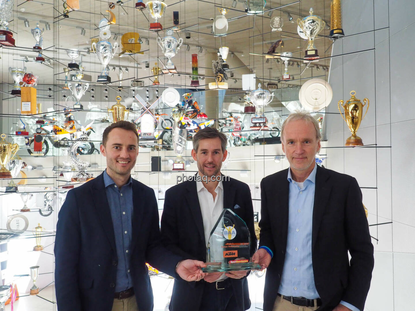 René Esterbauer, Stefan Rathausky, Christian Drastil BAA Übergabe