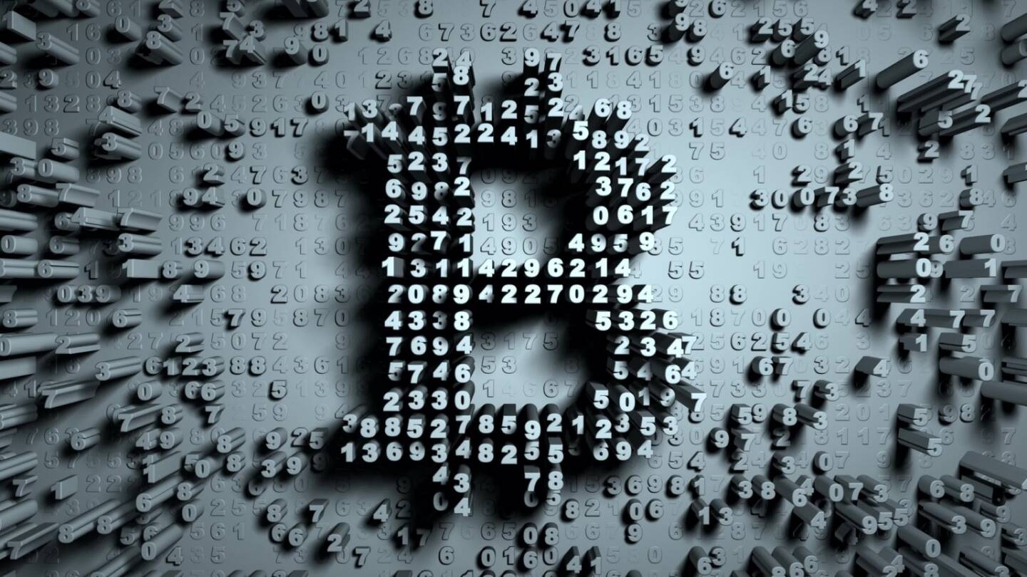 Bitcoin, bin&auml;r, Software, Coder - https://de.depositphotos.com/189200878/stock-photo-abstract-numbers-random-motion-in.html