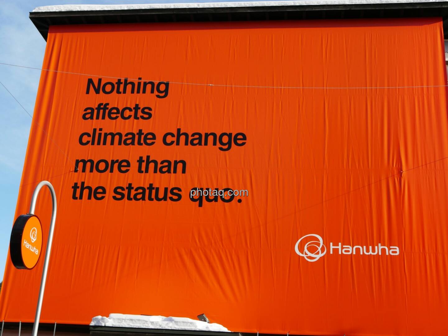 Hanwha, Nothing affects climate change more than the status quo