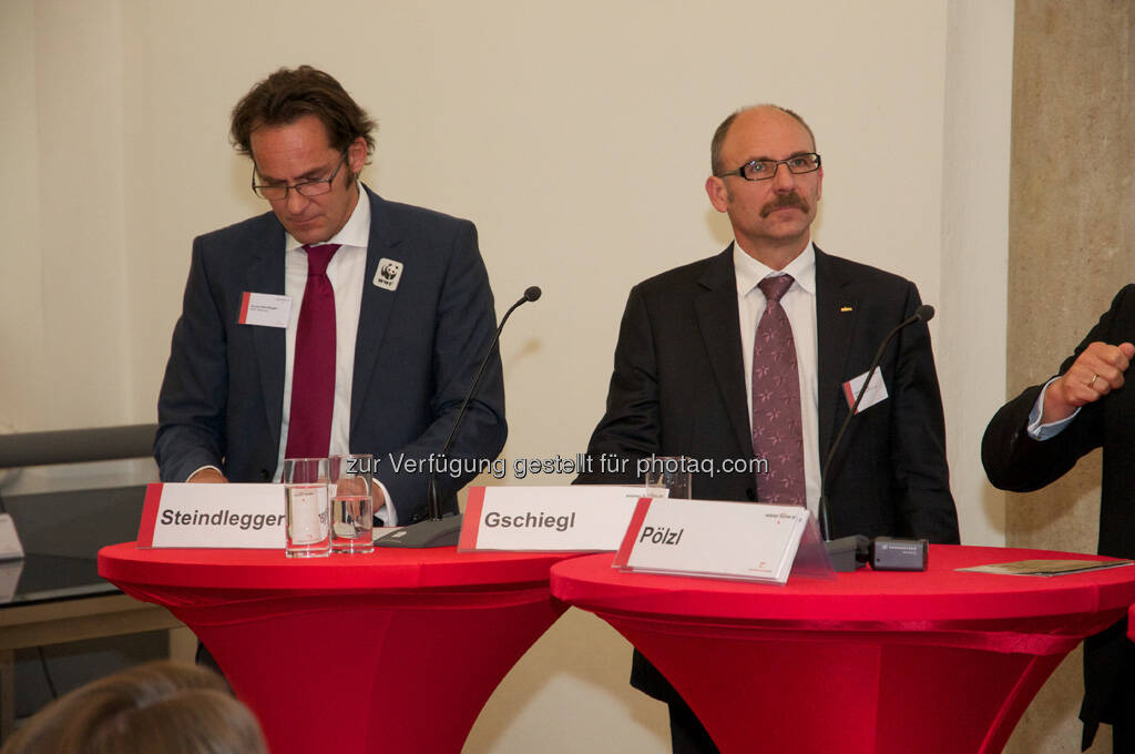 Gerald Steindlegger (WWF Österreich), Franz Gschiegl (ESPA), © Wiener Börse, Claus Beischlager (15.12.2012) 