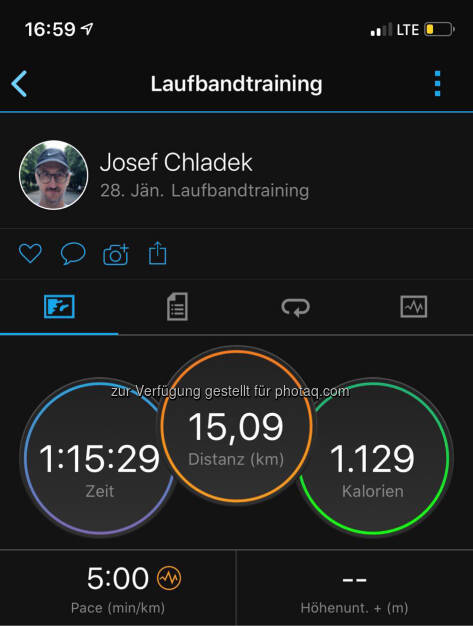 15 Kilometer, Schnitt 5:00 (28.01.2020) 