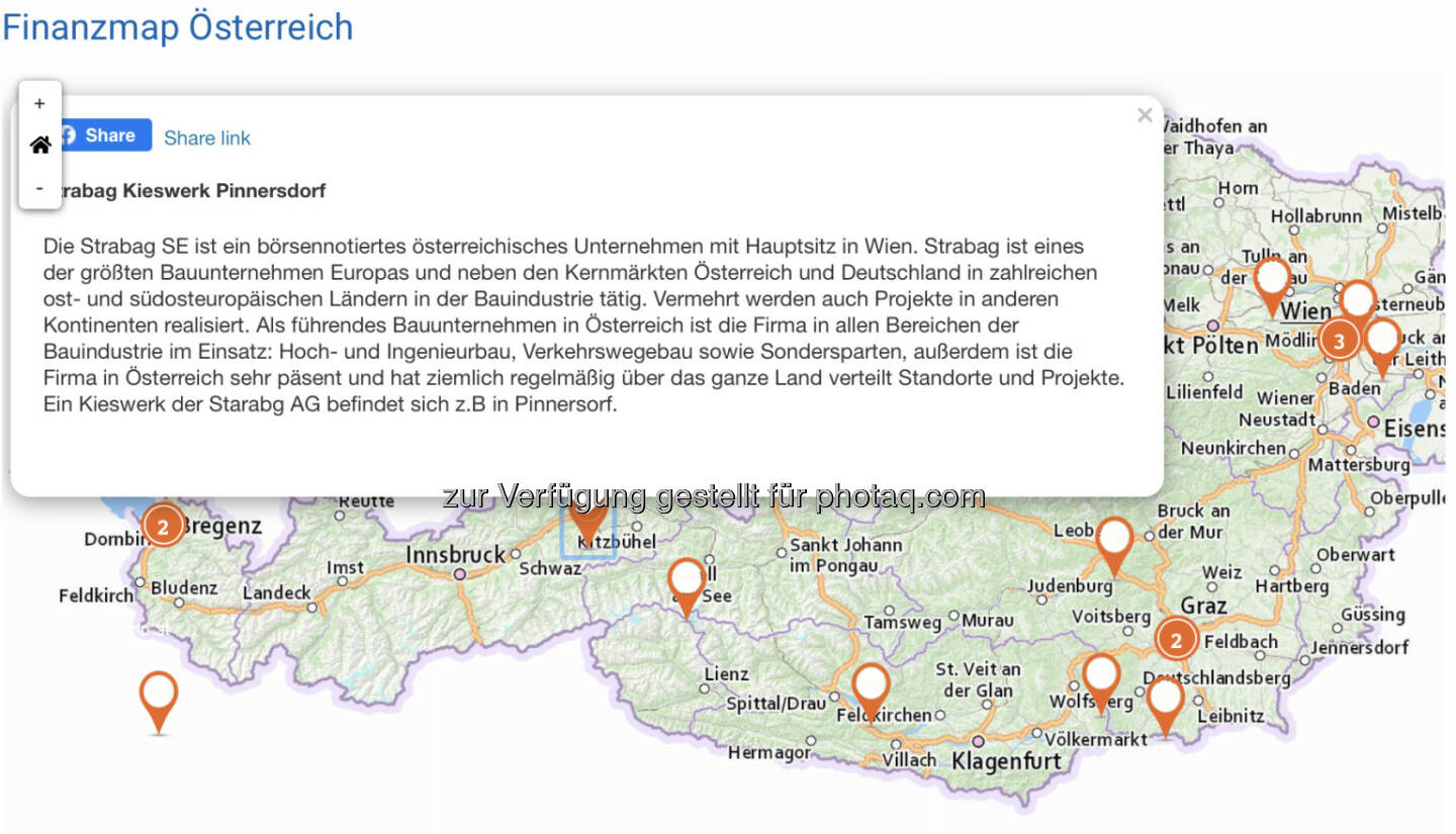 Strabag Kieswerk Pinnersdorf auf der http://www.boerse-social.com/finanzmap