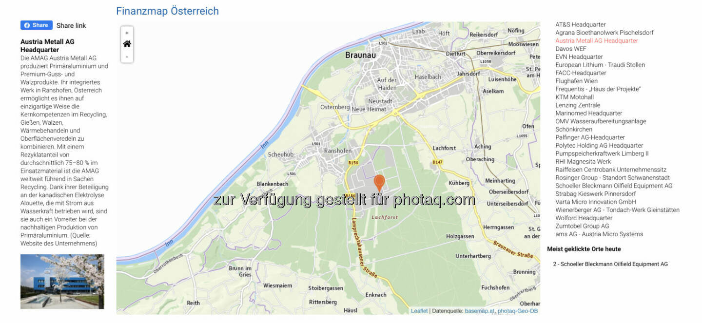 AMAG in Ranshofen auf http://www.boerse-social.com/finanzmap 