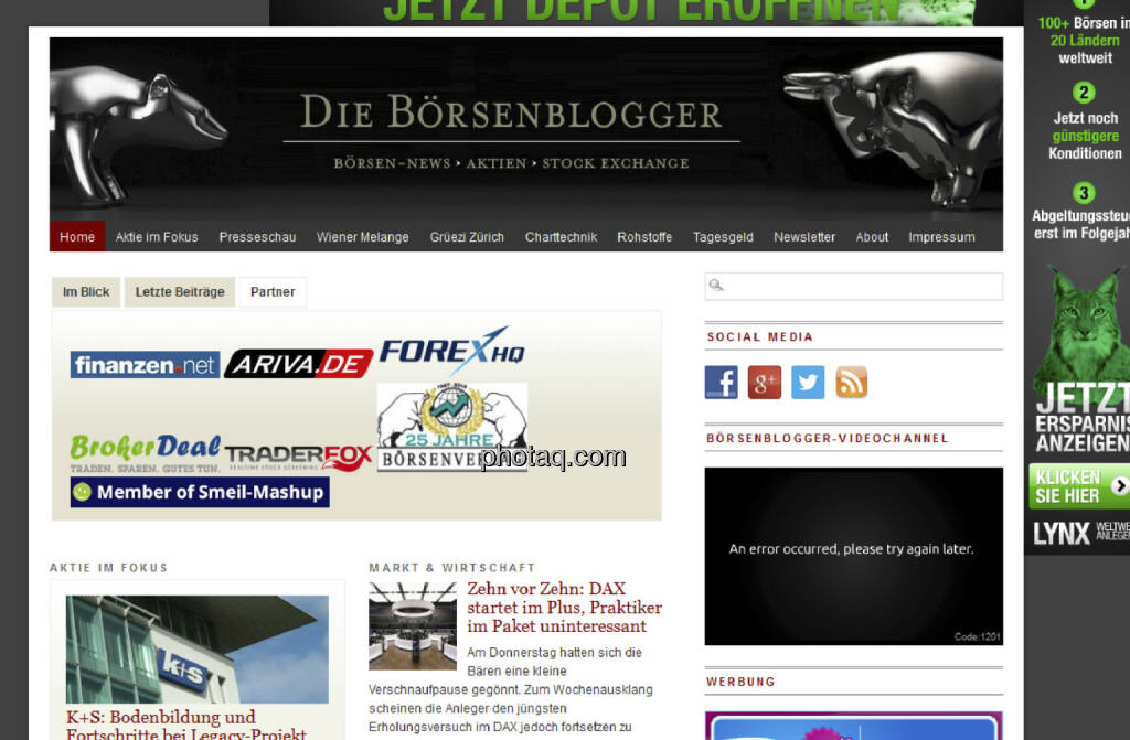 http://dieboersenblogger.de als Partner bei http://finanzmarktmashup.at/mashup/smeil-blogger (12.07.2013) 