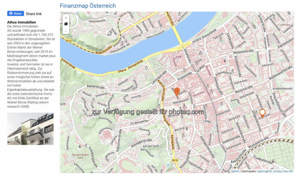 Athos Immobilien in Linz auf http://www.boerse-social.com/finanzmap  (06.03.2020) 