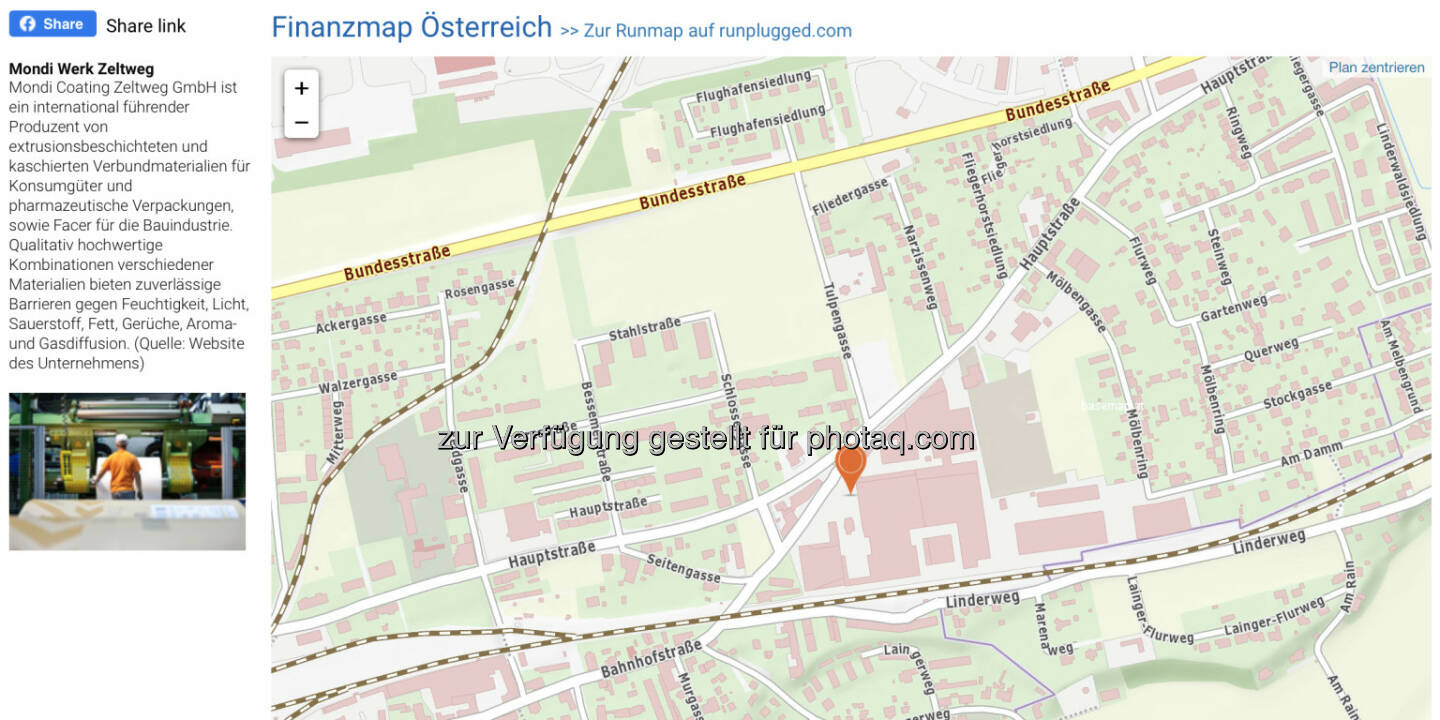 Mondi Werk Zeltweg auf http://www.boerse-social.com/finanzmap 