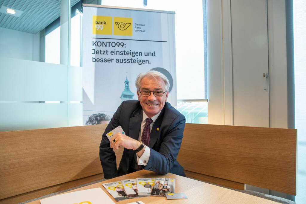 Post: Generaldirektor Georg Pölzl zum Start der bank99, Credit: GEPA pictures/ Philipp Brem, © Aussender (02.04.2020) 