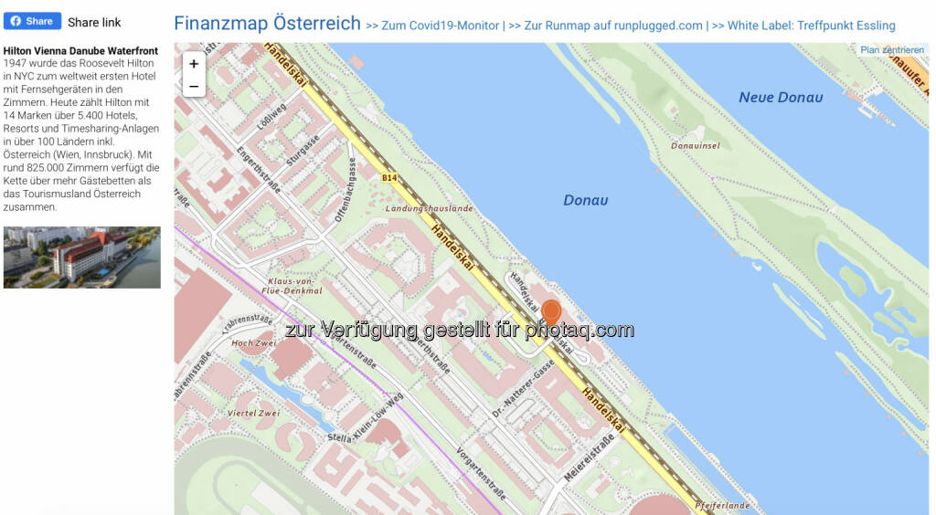 Hilton Vienna Danube Waterfront auf http://www.boerse-social.com/finanzmap (08.04.2020) 