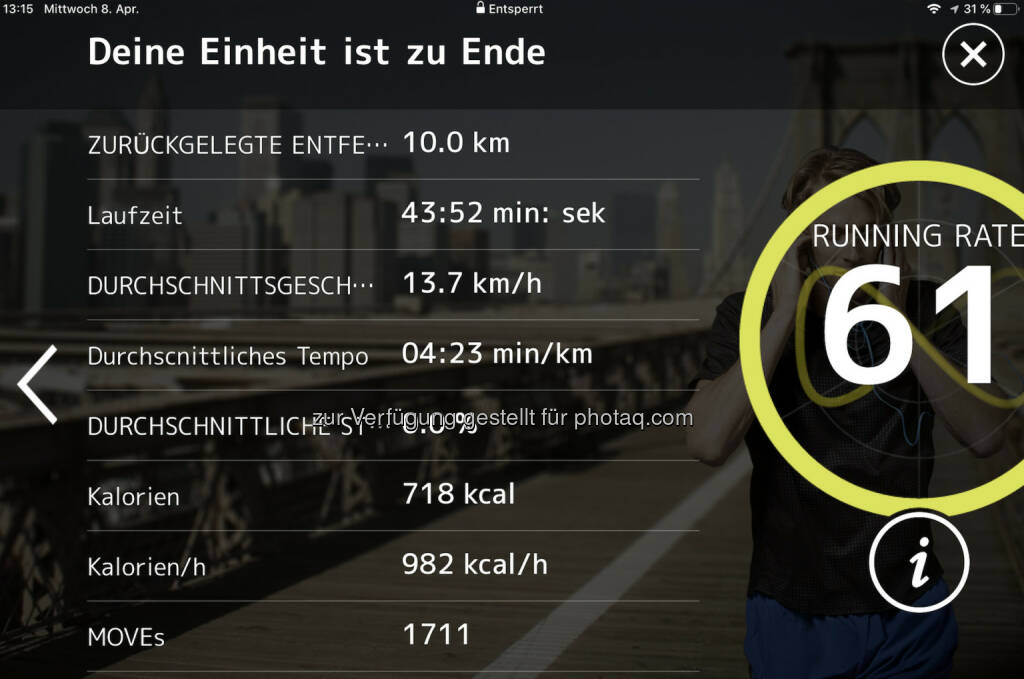 10k am Technogym (08.04.2020) 